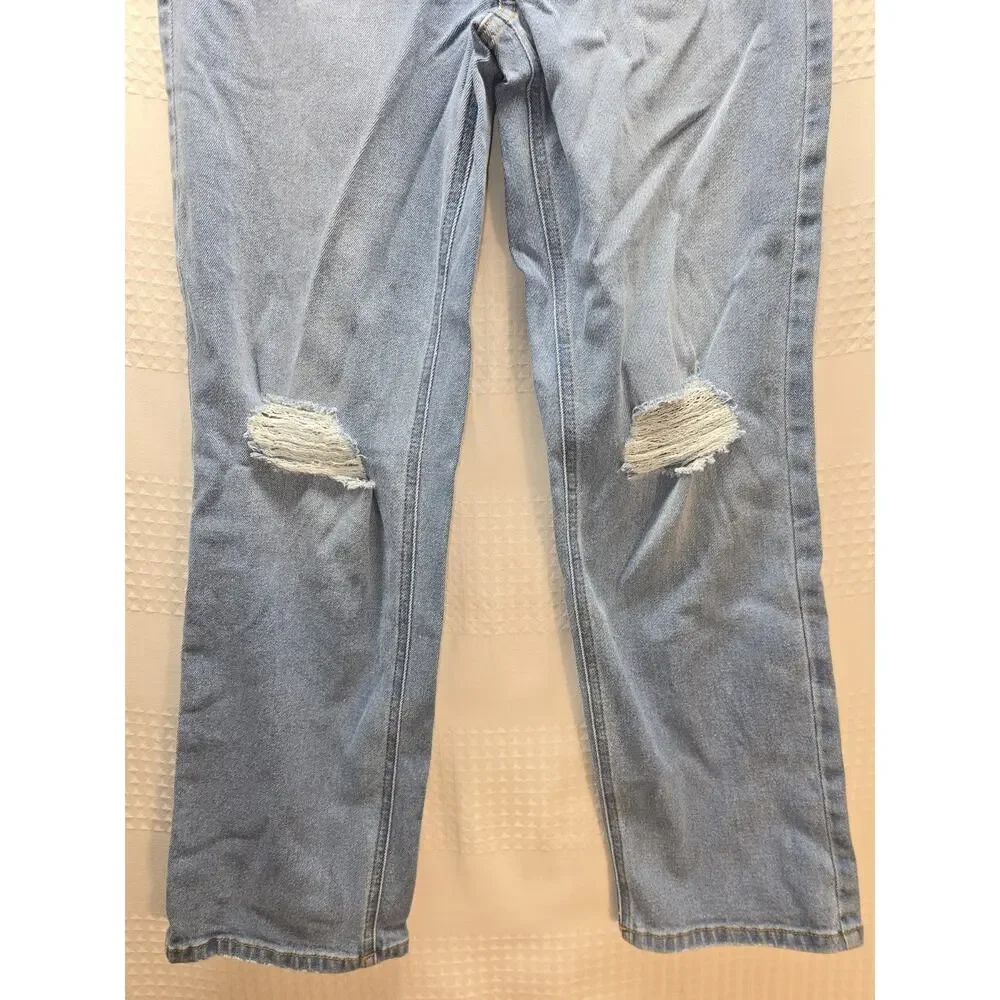 SO Jeans Girls Size 12 Distressed Blue Denim Light Wash